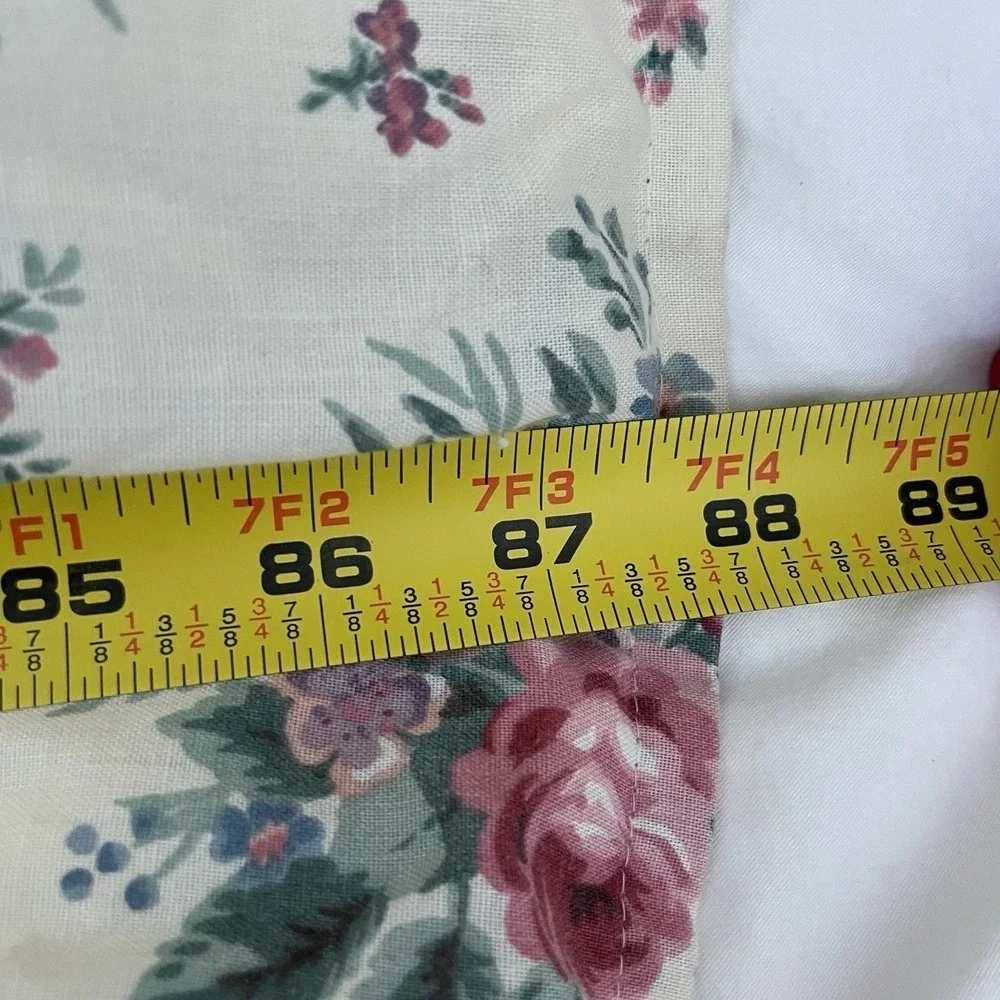 Vintage Country Cottage Comforter Bed Skirt Shams (2) Full/Double Reversible USA